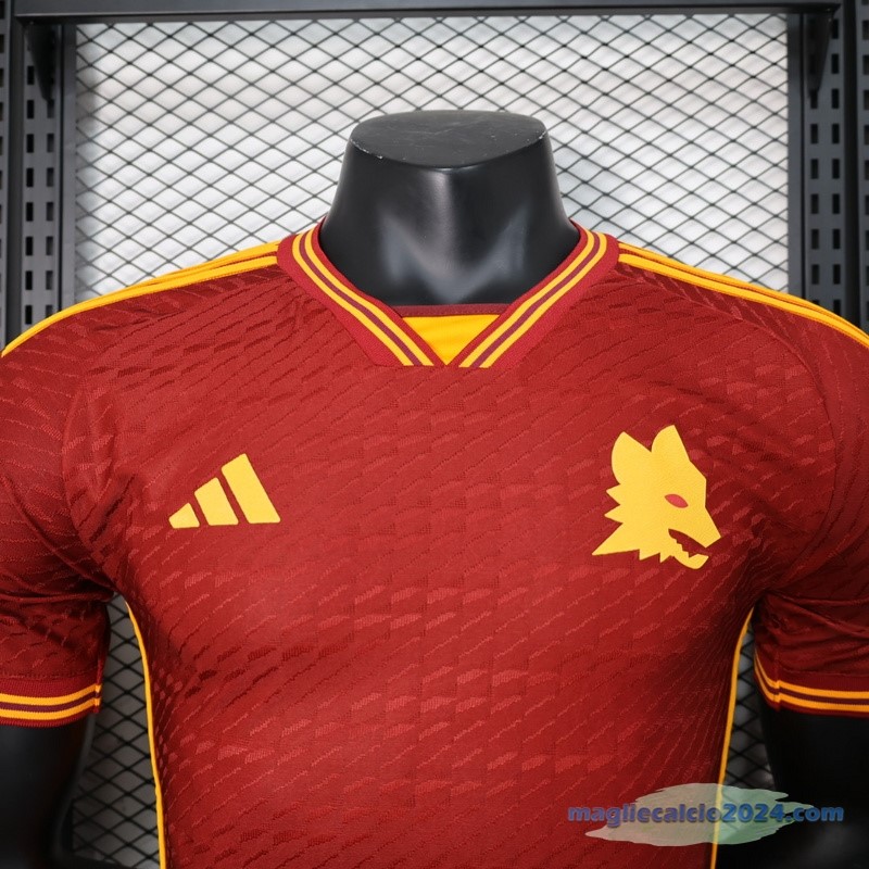 Thailandia Prima Giocatori Maglia As Roma 2023 2024 Rosso Poco Prezzo