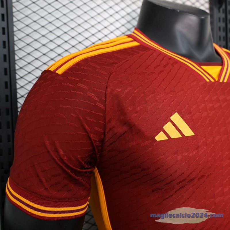 Thailandia Prima Giocatori Maglia As Roma 2023 2024 Rosso Poco Prezzo