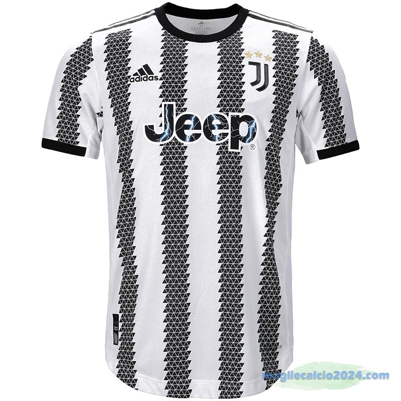 Thailandia Prima Giocatori Maglia Juventus 2022 2023 Bianco Nero Poco Prezzo