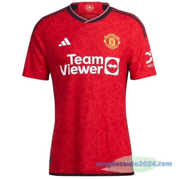 Thailandia Prima Giocatori Maglia Manchester United 2023 2024 Rosso Poco Prezzo