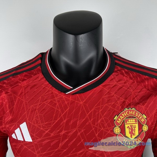 Thailandia Prima Giocatori Maglia Manchester United 2023 2024 Rosso Poco Prezzo