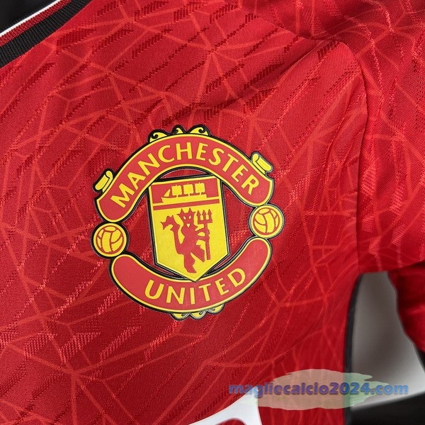 Thailandia Prima Giocatori Maglia Manchester United 2023 2024 Rosso Poco Prezzo
