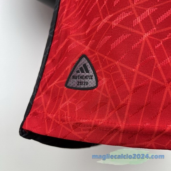 Thailandia Prima Giocatori Maglia Manchester United 2023 2024 Rosso Poco Prezzo