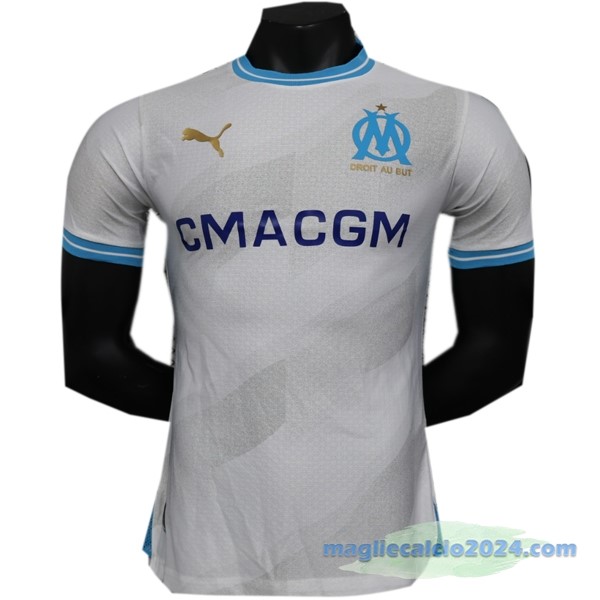Thailandia Prima Giocatori Maglia Marsella 2023 2024 Bianco Poco Prezzo