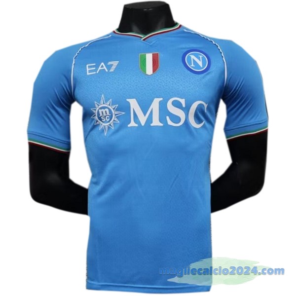 Thailandia Prima Giocatori Maglia Napoli 2023 2024 Azul Poco Prezzo