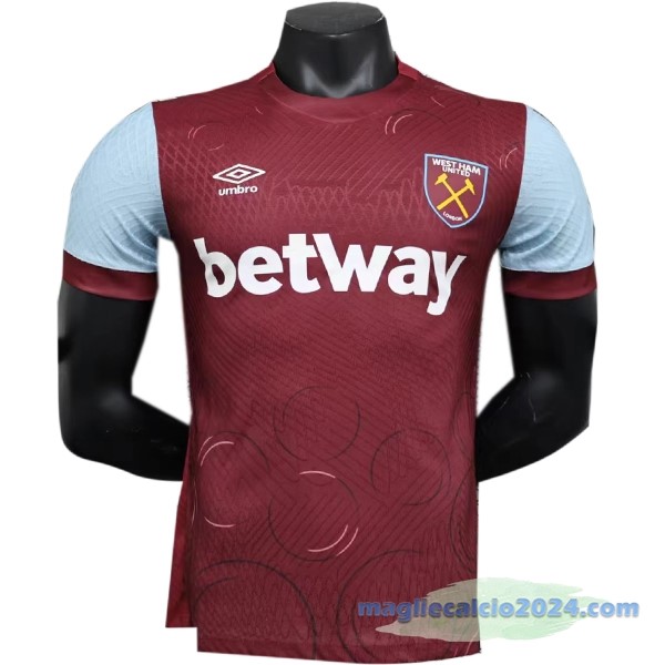 Thailandia Prima Giocatori Maglia West Ham United 2023 2024 Rosso Poco Prezzo