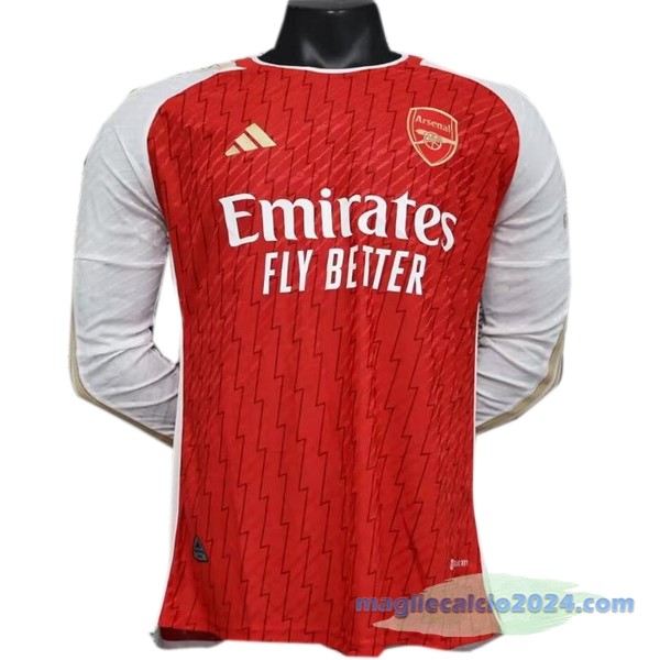 Thailandia Prima Giocatori Manica lunga Arsenal 2023 2024 Rosso Poco Prezzo