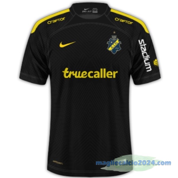Thailandia Prima Maglia AIK Stockholm 2023 2024 Nero Poco Prezzo