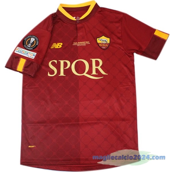 Thailandia Prima Maglia As Roma Europa League Finals 2022 2023 Rosso Poco Prezzo