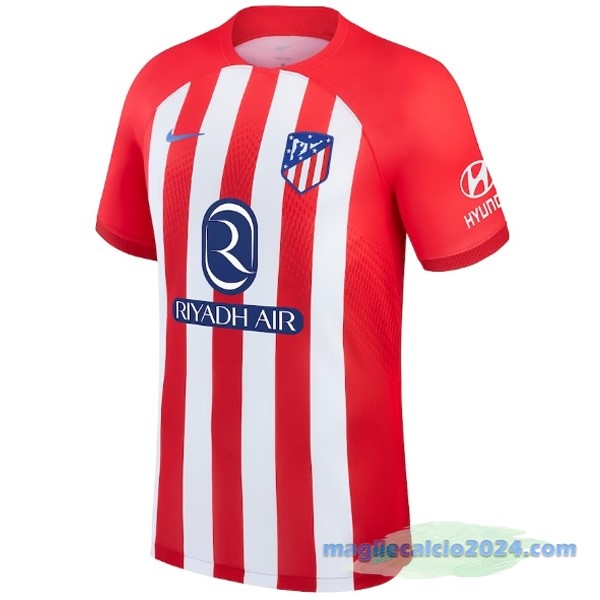Thailandia Prima Maglia Atlético Madrid 2023 2024 Rosso Bianco Poco Prezzo