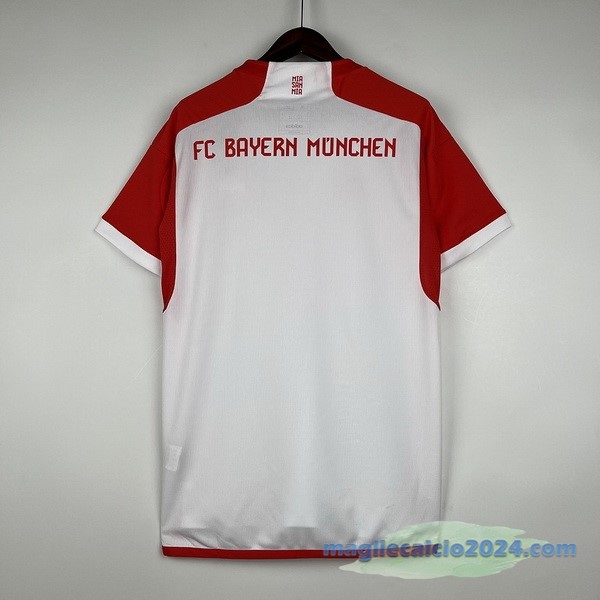 Thailandia Prima Maglia Bayern Múnich 2023 2024 Bianco Rosso Poco Prezzo