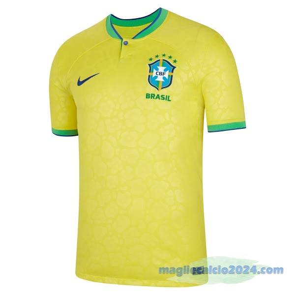 Thailandia Prima Maglia Brasile 2022 Giallo Poco Prezzo