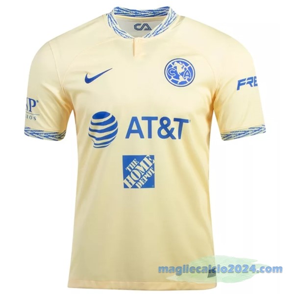 Thailandia Prima Maglia Club América 2022 2023 Giallo Poco Prezzo