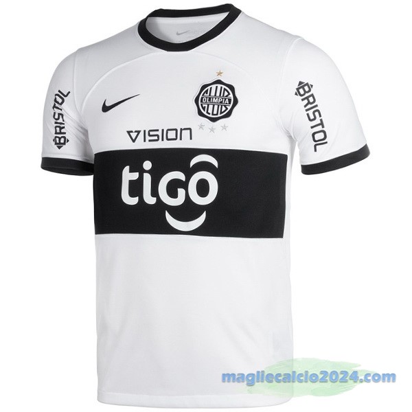 Thailandia Prima Maglia Club Olimpia 2023 2024 Bianco Poco Prezzo