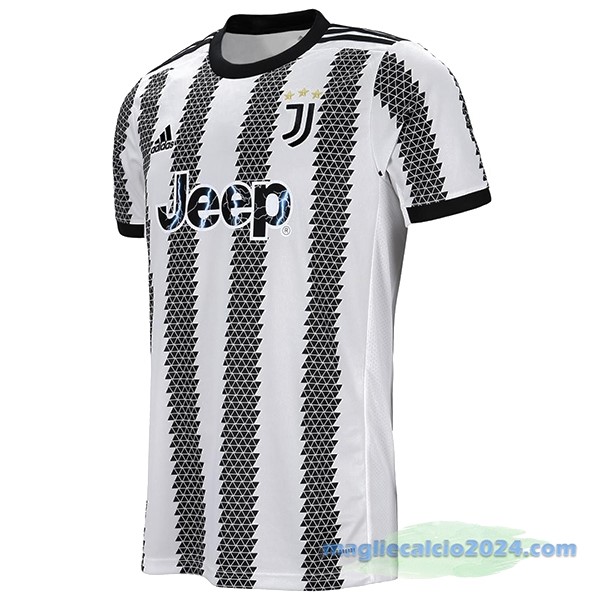 Thailandia Prima Maglia Juventus 2022 2023 Bianco Nero Poco Prezzo