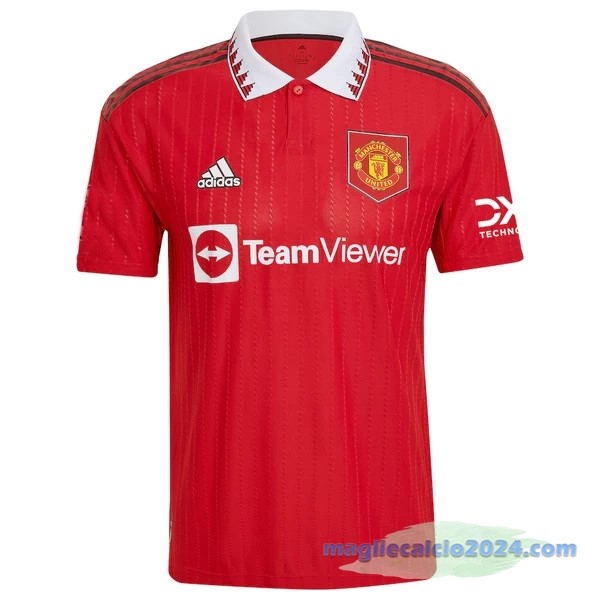 Thailandia Prima Maglia Manchester United 2022 2023 Rosso Poco Prezzo