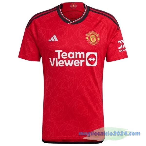 Thailandia Prima Maglia Manchester United 2023 2024 Rosso Poco Prezzo