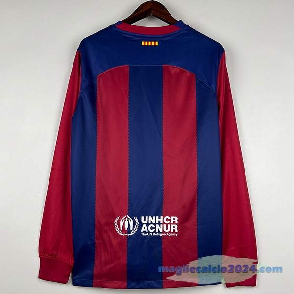 Thailandia Prima Maglia Manica lunga Barcelona 2023 2024 Rosso Azul Poco Prezzo