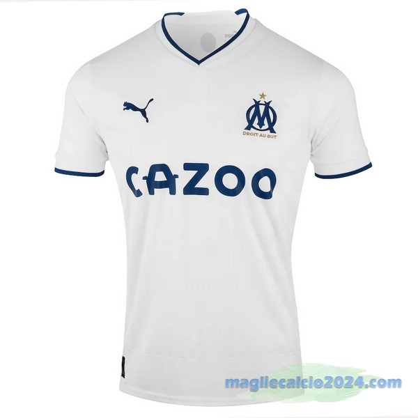 Thailandia Prima Maglia Marsella 2022 2023 Bianco Poco Prezzo