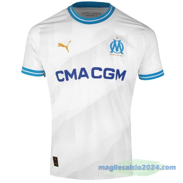 Thailandia Prima Maglia Marsella 2023 2024 Bianco Poco Prezzo