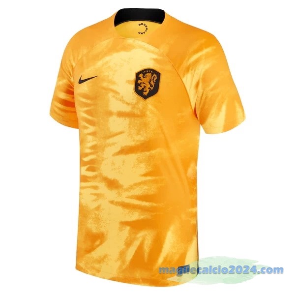 Thailandia Prima Maglia Paesi Bassi 2022 Giallo Poco Prezzo