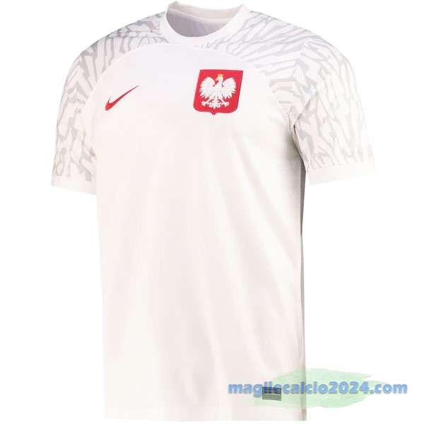 Thailandia Prima Maglia Polonia 2022 Bianco Poco Prezzo