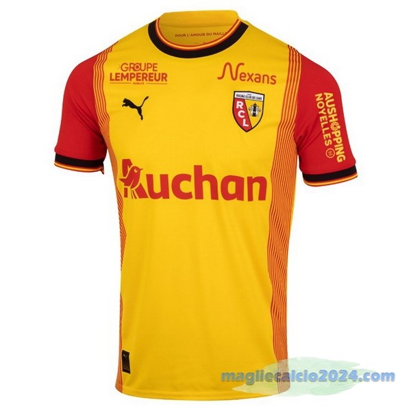 Thailandia Prima Maglia RC Lens 2023 2024 Giallo Poco Prezzo