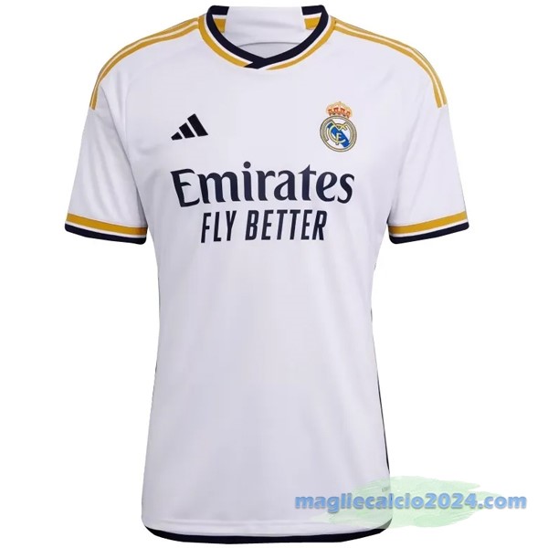 Thailandia Prima Maglia Real Madrid 2023 2024 Bianco Poco Prezzo