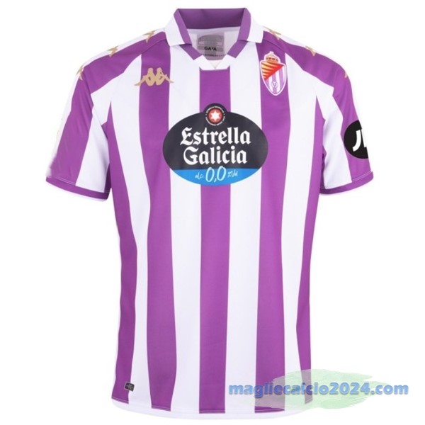 Thailandia Prima Maglia Real Valladolid 2023 2024 Bianco Purpureo Poco Prezzo