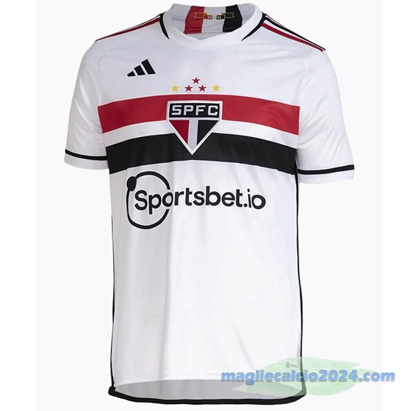 Thailandia Prima Maglia São Paulo 2023 2024 Bianco Poco Prezzo