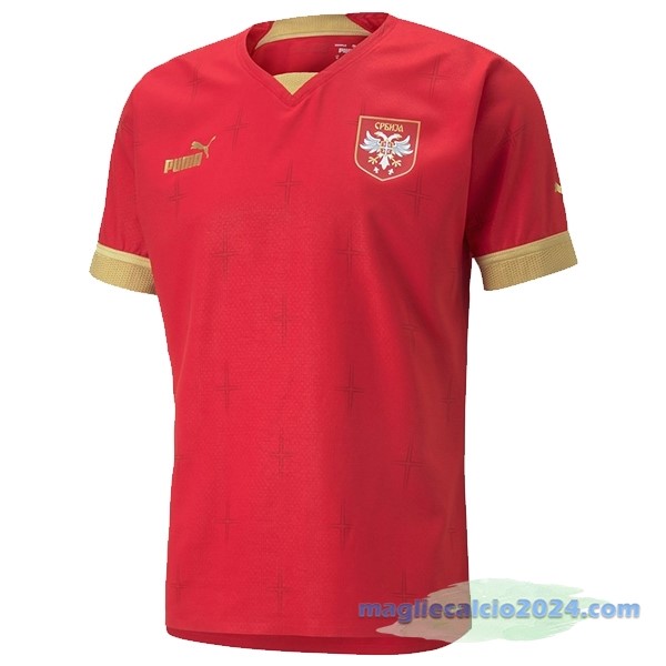 Thailandia Prima Maglia Serbia 2022 Rosso Poco Prezzo