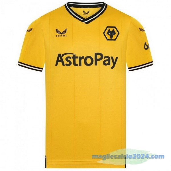 Thailandia Prima Maglia Wolves 2023 2024 Giallo Poco Prezzo