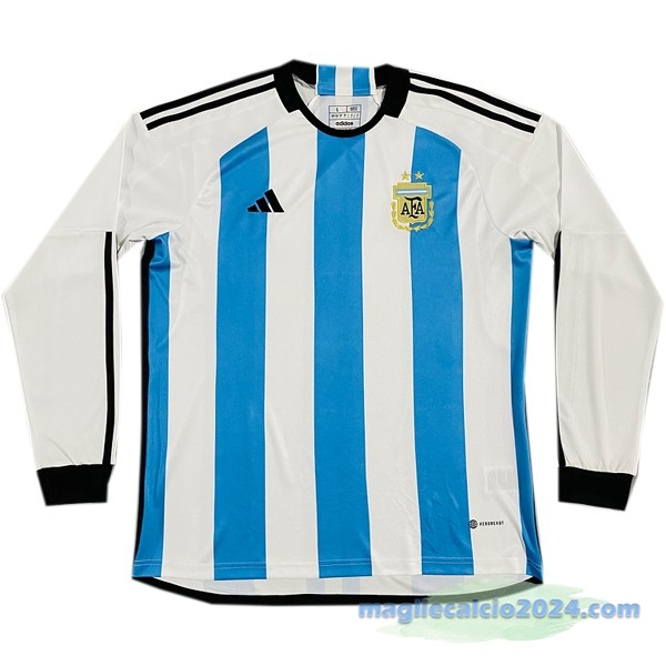 Thailandia Prima Manica lunga Argentina 2022 Bianco Azul Poco Prezzo