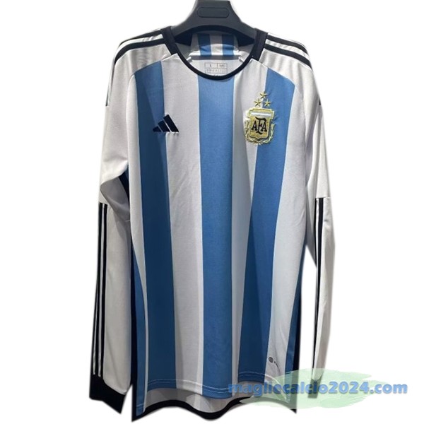 Thailandia Prima Manica lunga Argentina 3 Stars 2022 Bianco Azul Poco Prezzo