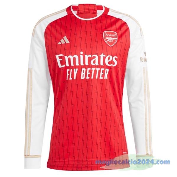 Thailandia Prima Manica lunga Arsenal 2023 2024 Rosso Poco Prezzo
