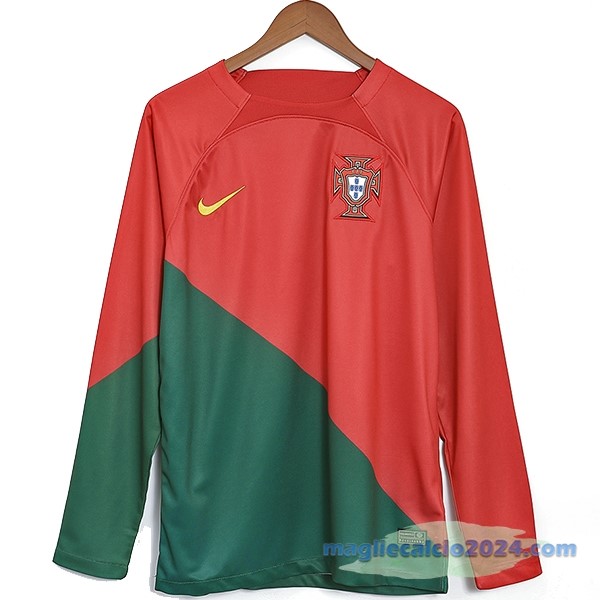 Thailandia Prima Manica lunga Portogallo 2022 Rosso Poco Prezzo