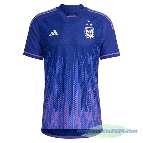 Thailandia Seconda Giocatori Maglia Argentina 3 Stars 2022 Purpureo Poco Prezzo