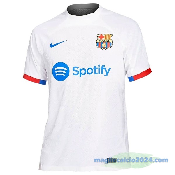 Thailandia Seconda Giocatori Maglia Barcelona 2023 2024 Bianco Poco Prezzo