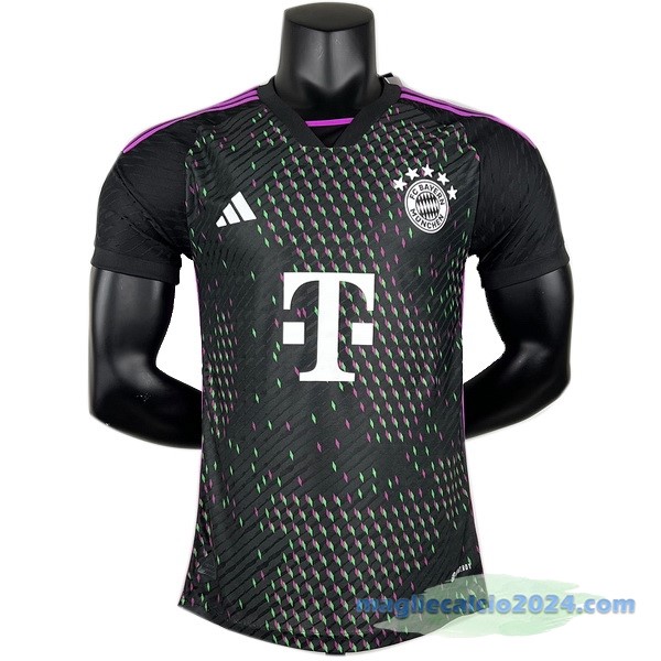 Thailandia Seconda Giocatori Maglia Bayern Múnich 2023 2024 Nero Poco Prezzo
