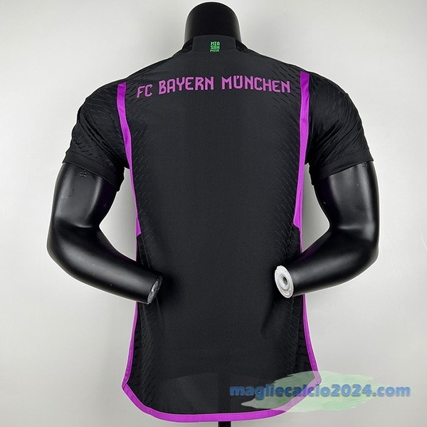 Thailandia Seconda Giocatori Maglia Bayern Múnich 2023 2024 Nero Poco Prezzo
