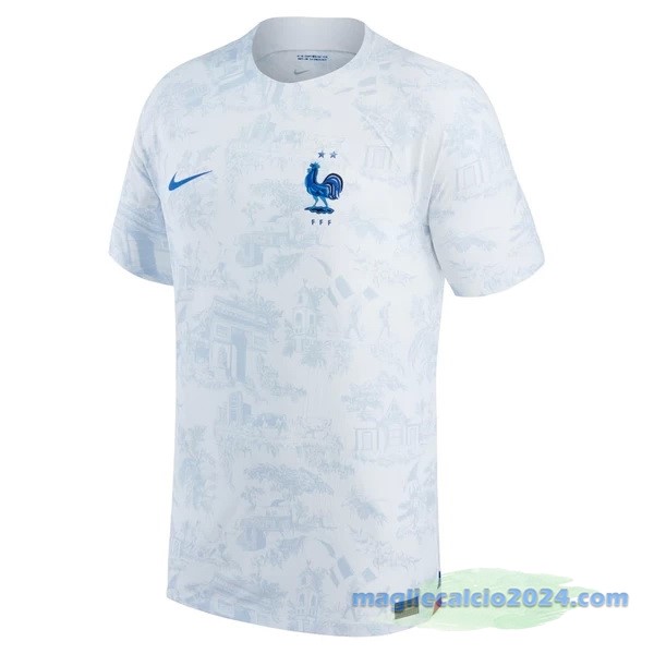 Thailandia Seconda Giocatori Maglia Francia 2022 Bianco Poco Prezzo