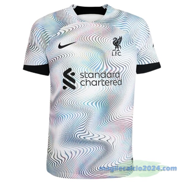Thailandia Seconda Giocatori Maglia Liverpool 2022 2023 Bianco Poco Prezzo