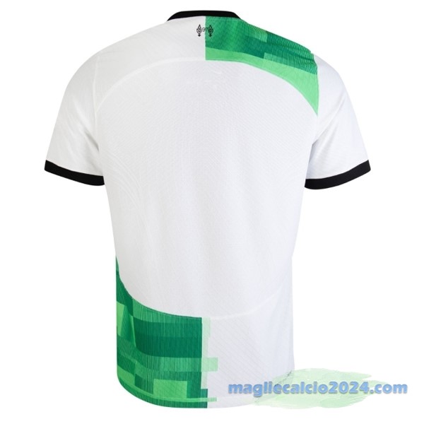 Thailandia Seconda Giocatori Maglia Liverpool 2023 2024 Verde Bianco Poco Prezzo