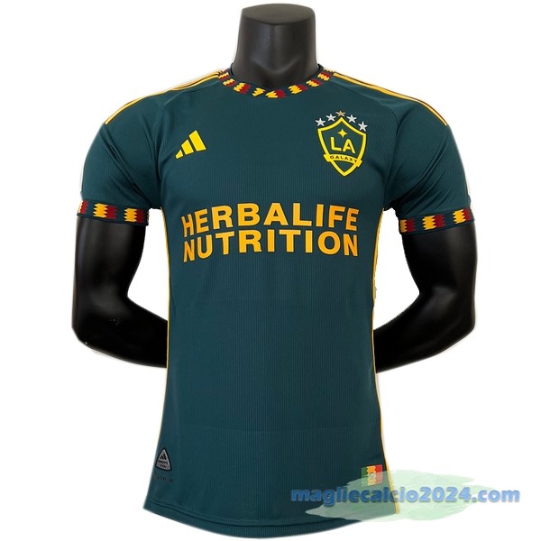 Thailandia Seconda Giocatori Maglia Los Angeles Galaxy 2023 2024 Verde Poco Prezzo