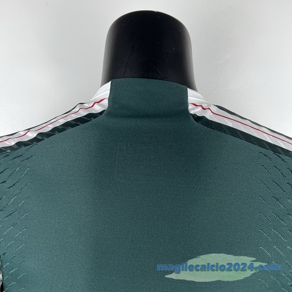 Thailandia Seconda Giocatori Maglia Manchester United 2023 2024 Verde Poco Prezzo