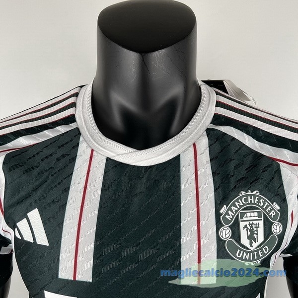 Thailandia Seconda Giocatori Maglia Manchester United 2023 2024 Verde Poco Prezzo