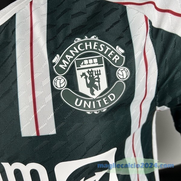 Thailandia Seconda Giocatori Maglia Manchester United 2023 2024 Verde Poco Prezzo
