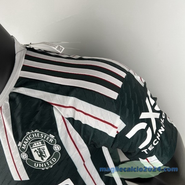 Thailandia Seconda Giocatori Maglia Manchester United 2023 2024 Verde Poco Prezzo