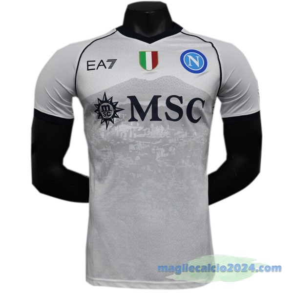 Thailandia Seconda Giocatori Maglia Napoli 2023 2024 Bianco Poco Prezzo