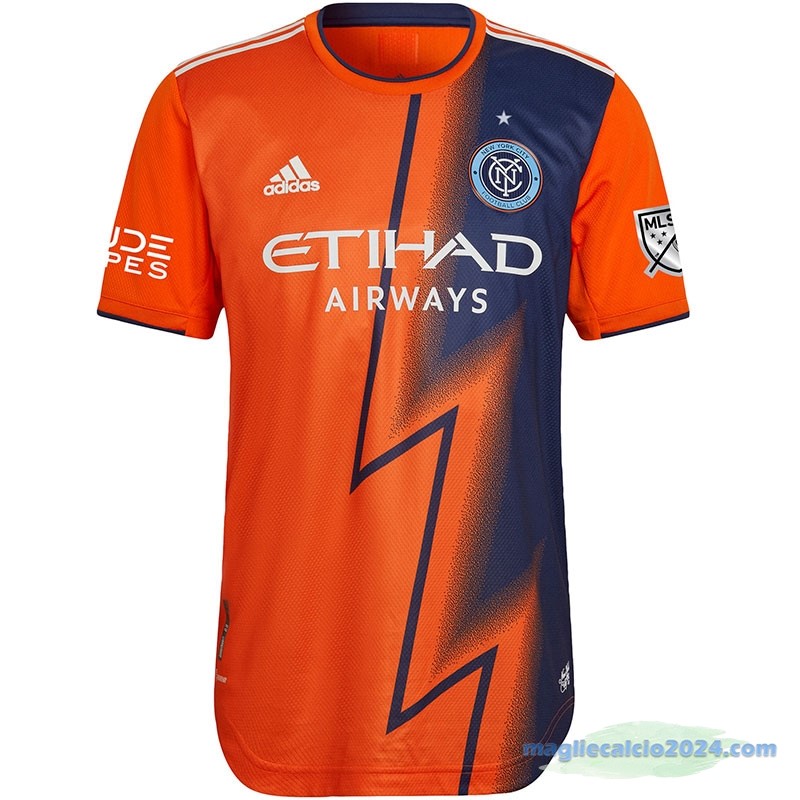 Thailandia Seconda Giocatori Maglia New York City 2022 2023 Arancione Poco Prezzo